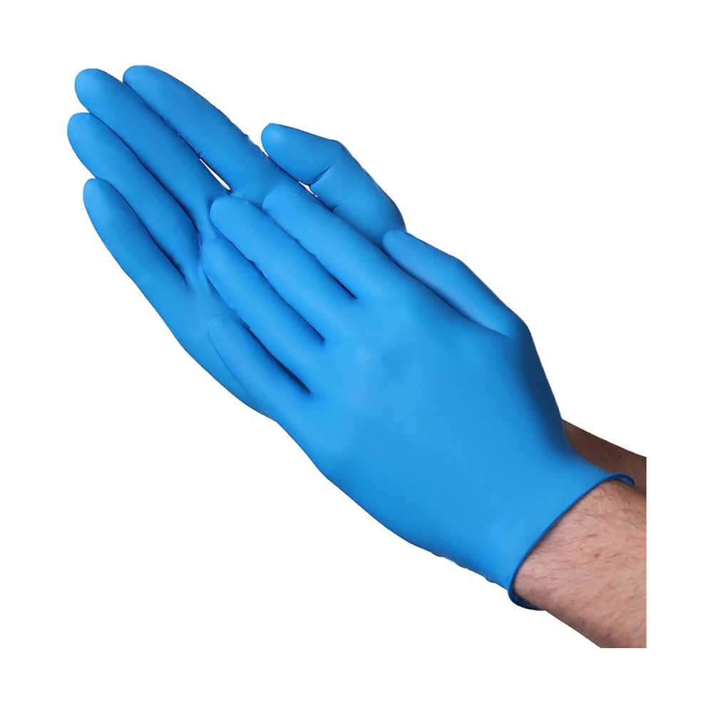 VGuard® 3.5-mil Blue Nitrile Industrial Gloves (Small, 100 Gloves/Box, 10 Boxes/Case)